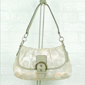 Coach Soho Optic Signature Flap Hobo Shoulder Bag